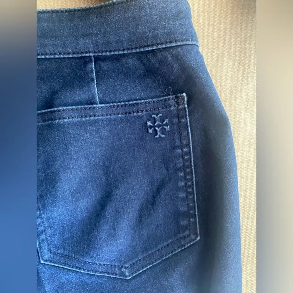 Tory Burch women's blue denim pants size 27